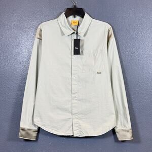 Dime S men’s mint long sleeve button up shirt NWT
